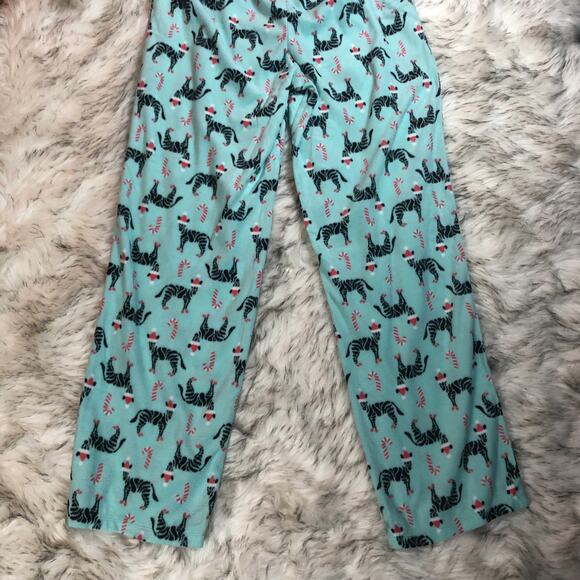 NWOT SO Blue Zebra Print Christmas Themed PJ Pants - Picture 12 of 13